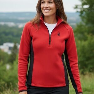 Spyder Red Fleece Pullover